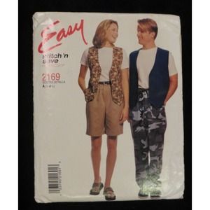 1999 Easy Stitch n Save McCall's PATTERN Unisex